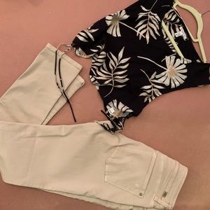 DL1961  Balm/Tan Color Angel Jeans with top